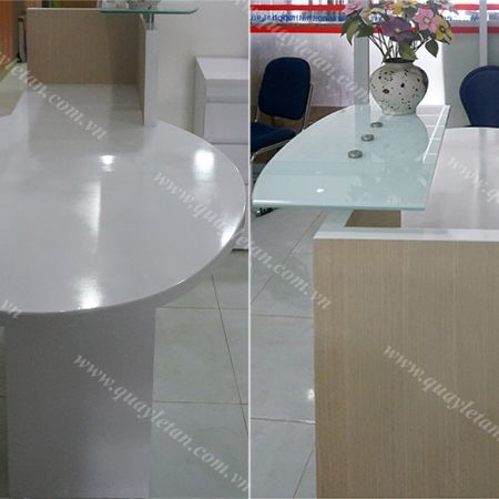 Quầy Lễ Tân Lệch Sơn QLTL S12